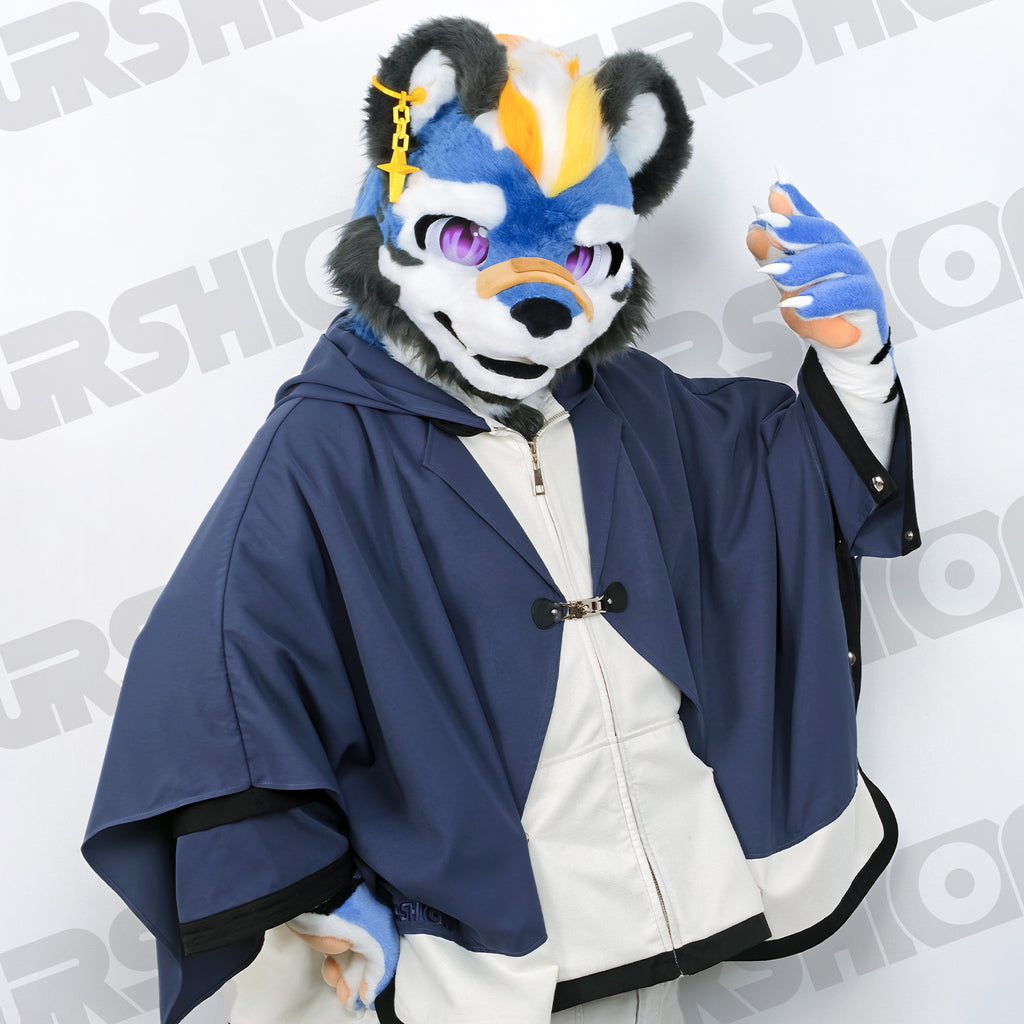 フード付きマントシャツ