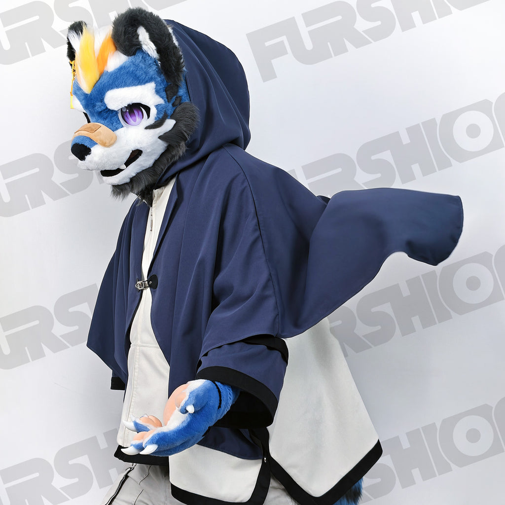 フード付きマントシャツ